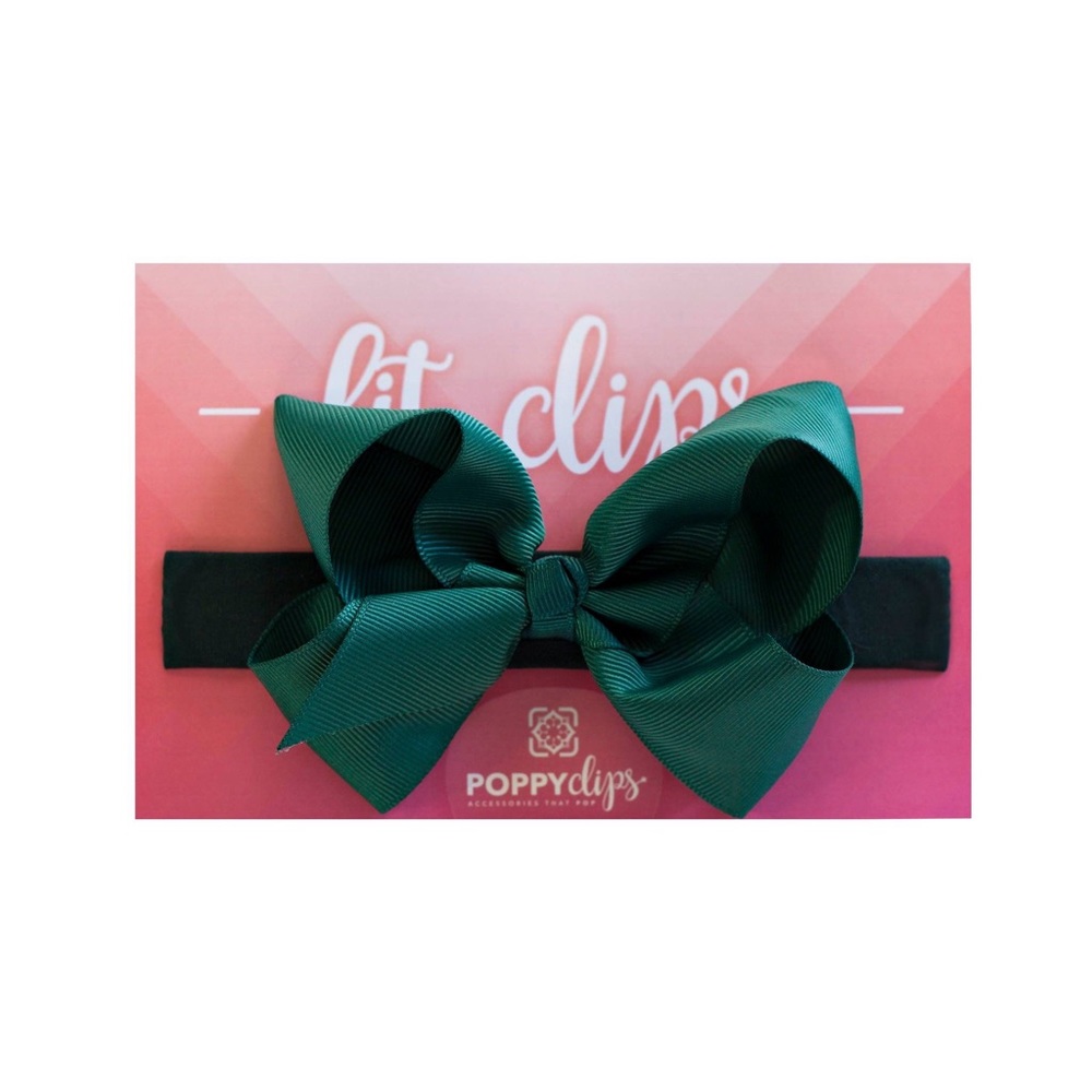 Hunter Green FitClip Bow